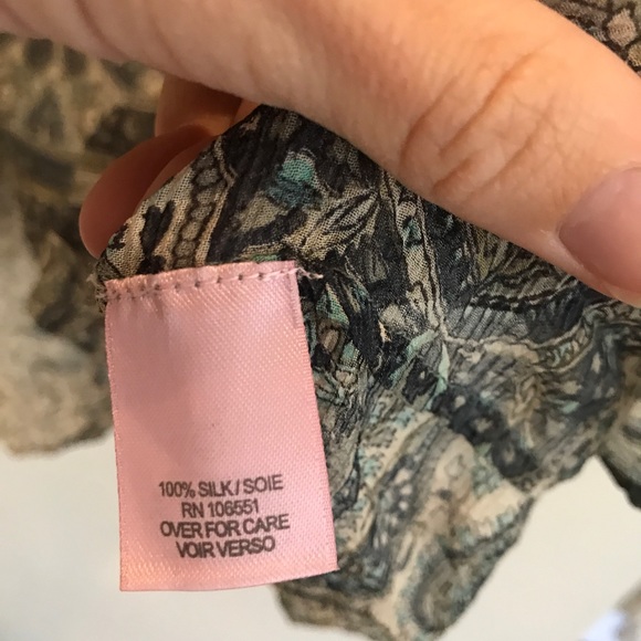 Calypso silk patterned top - Picture 3 of 3